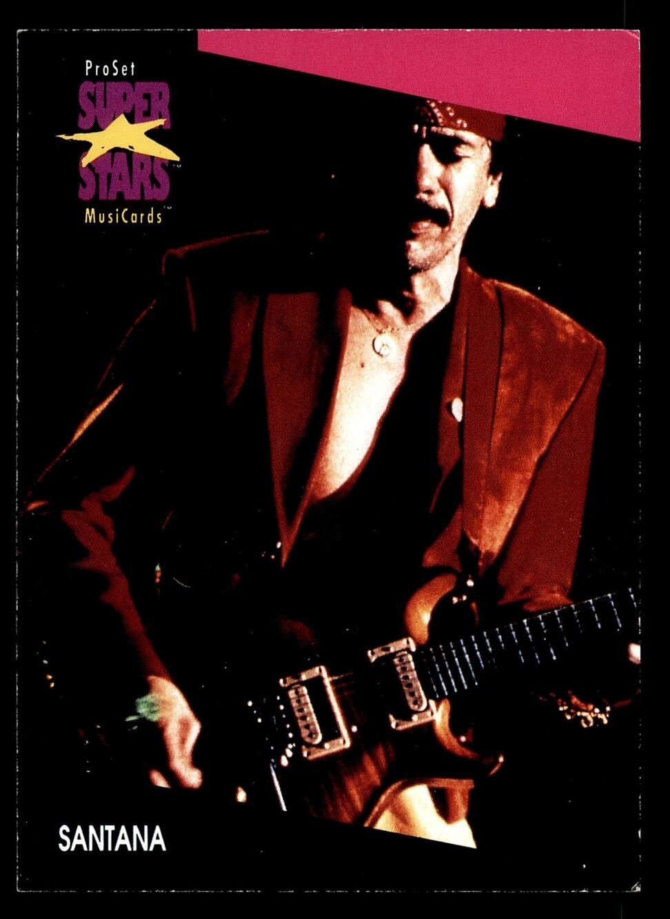 1991 Pro Set SuperStars MusiCards #230 Santana Card